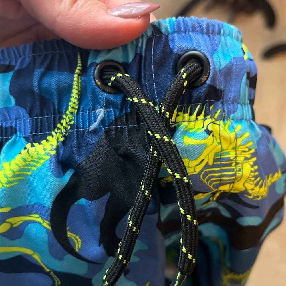 Wonder Nation Kids Children Boys Camo Dinosaur Swim Trunks Shorts size S (6/7) - Picture 4 of 8